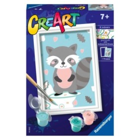 Ravensburger - CreArt pictura pe numere pentru copii raton dragalas Ravensburger - 1